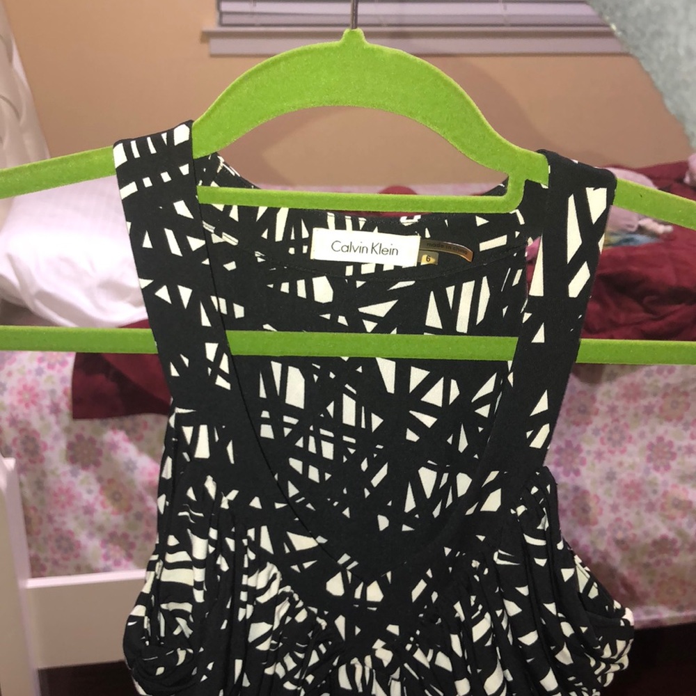calvin klein patterned dress